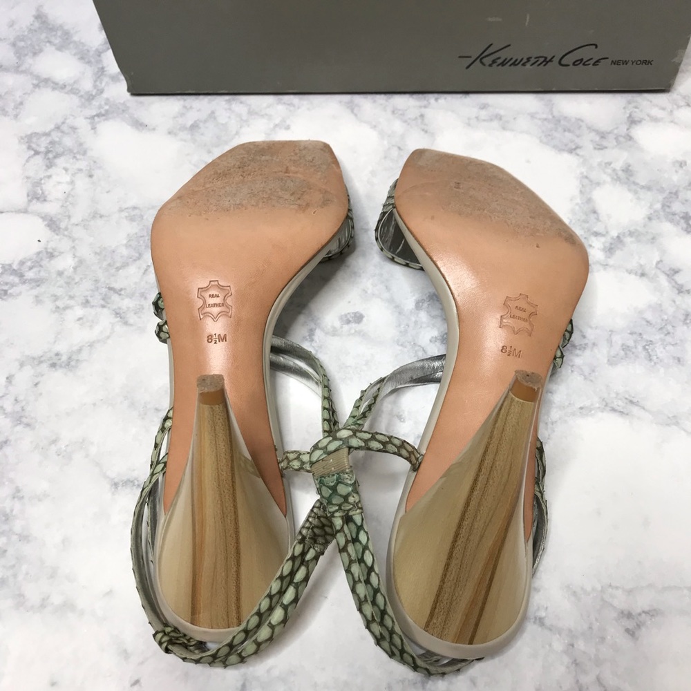 Kenneth Cole Pistachio Square Python Genuine Leat… - image 6